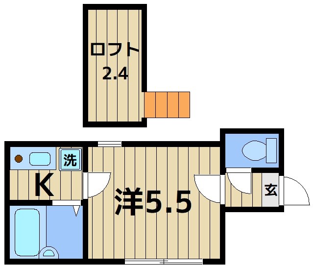 リベルテ北千住の間取り