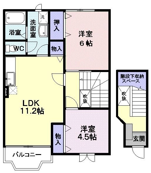 【シャン・ド・ボムＡの間取り】