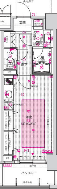 エスリード長堀タワーの間取り