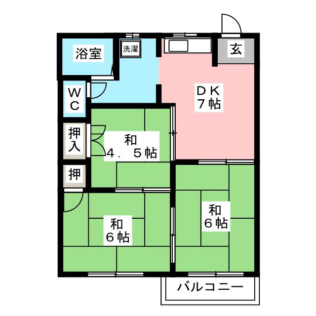 ファミールメゾンＡの間取り