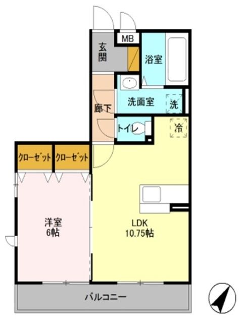 入間郡三芳町大字藤久保のアパートの間取り