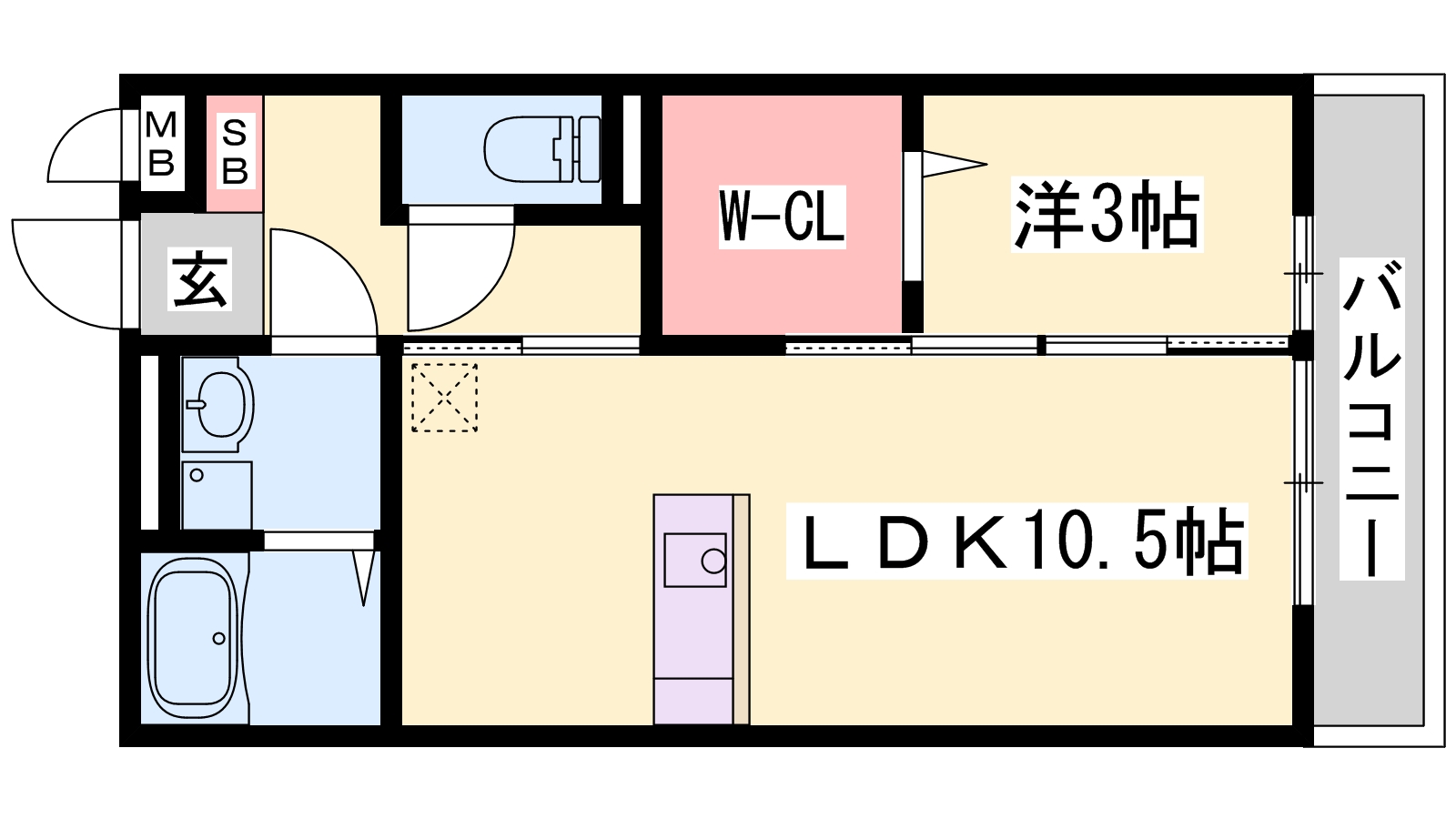 アバンセ１２１の間取り