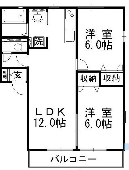 ハートフルユーナ　Iの間取り