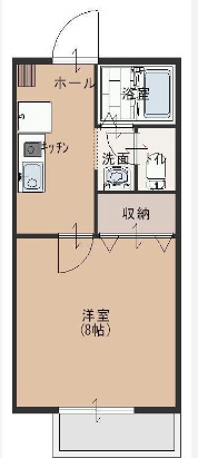 【高松市元山町のアパートの間取り】