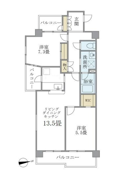 【グリーンヒルズ目白の間取り】