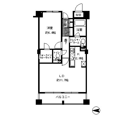 ガーネットコート四谷の間取り