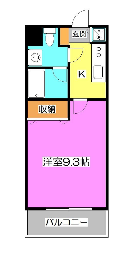 所沢市東所沢のマンションの間取り