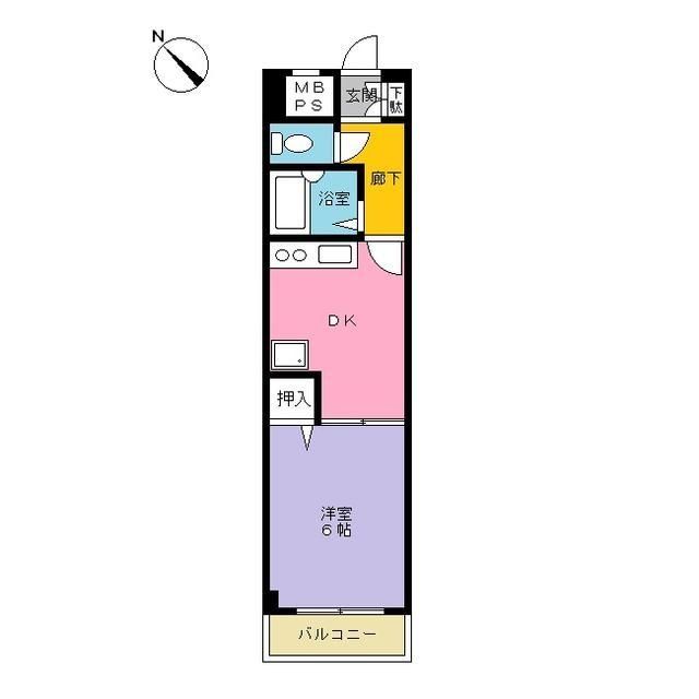 川崎市中原区下沼部のマンションの間取り