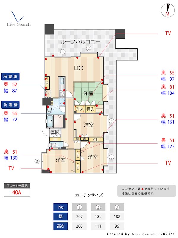 セッテ西新の間取り