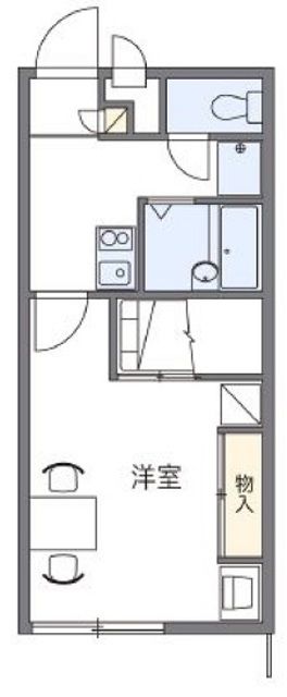 入間郡越生町春日のアパートの間取り