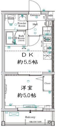 ベルシード板橋蓮根アンベリールの間取り