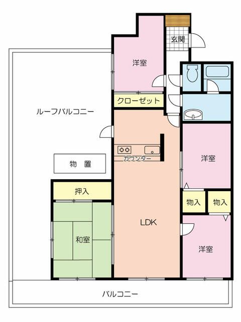 トーカンマンション北小金の間取り