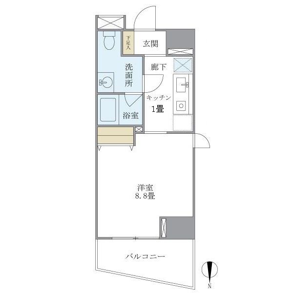 渋谷区広尾のマンションの間取り