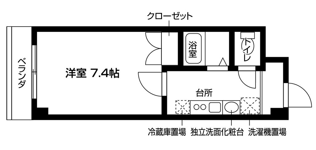 アンテルナ・ヴェルデュールの間取り