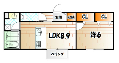 サニーウエストの間取り