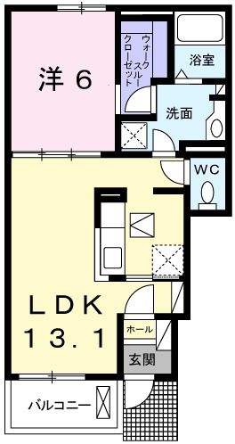 【神崎郡福崎町福崎新のアパートの間取り】