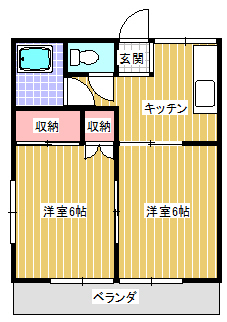 コーポ泉の間取り