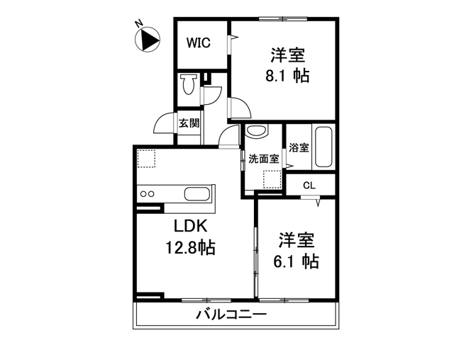 【Ａｓｐｅｒｇｅ百瀬の間取り】