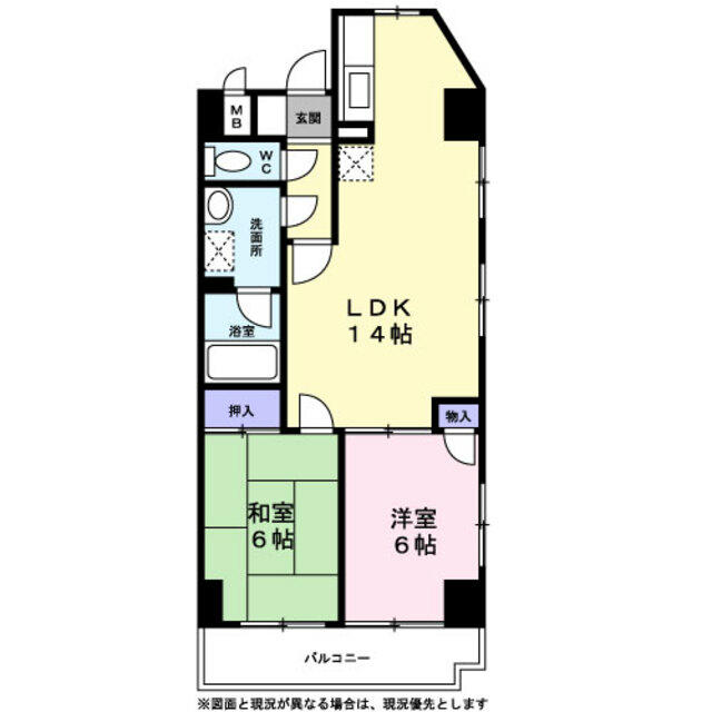 川崎市川崎区大島のマンションの間取り