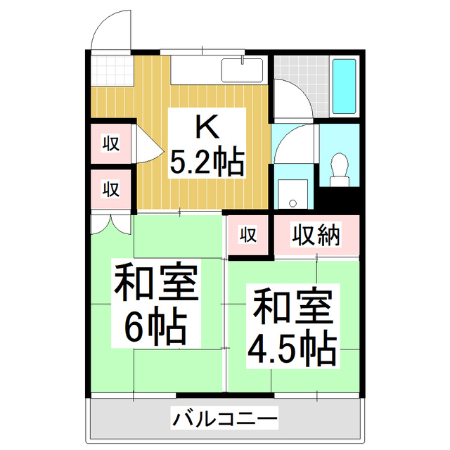 コーポ桔梗の間取り