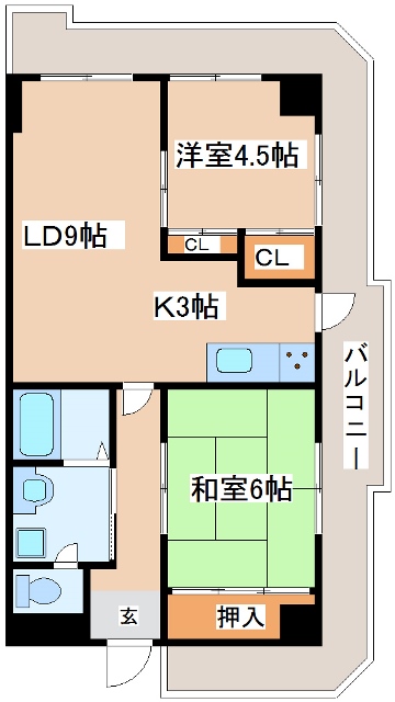 メゾンIYASAKA（メゾンイヤサカ）の間取り