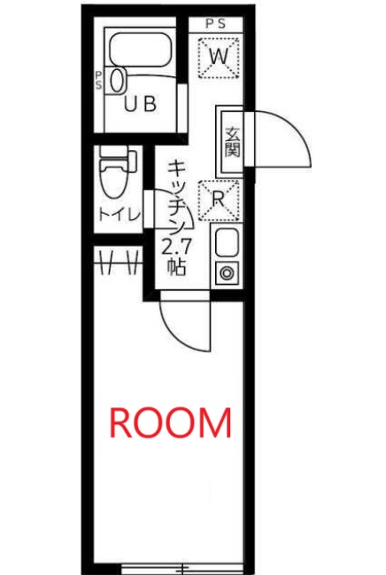 【横浜市鶴見区生麦のアパートの間取り】