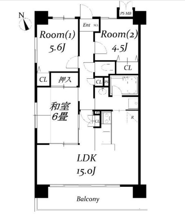 エテルノ豊春の間取り