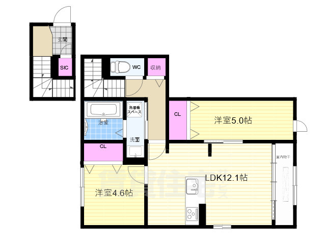 リンク岩倉の間取り