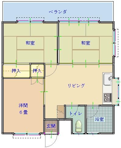 嘉陽アパートの間取り