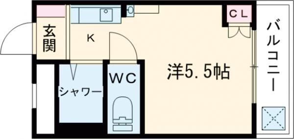 シティパレス21西大寺P-1の間取り