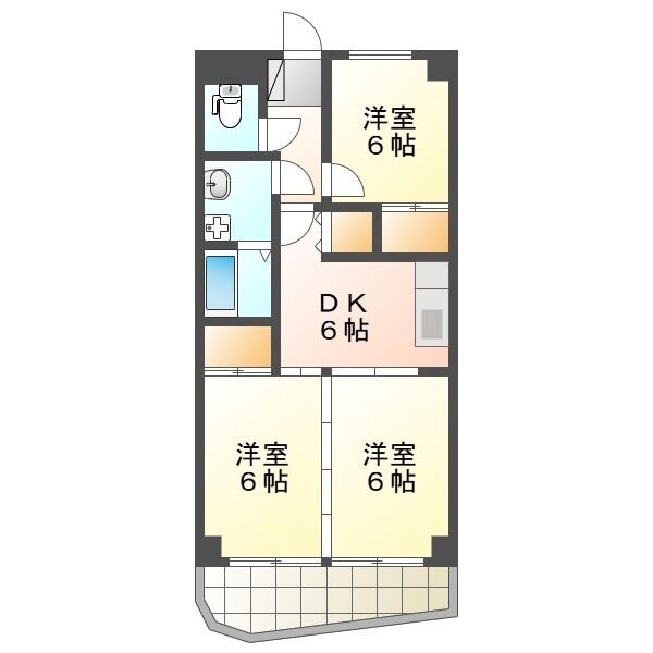 サンヒルズ松和花壇の間取り