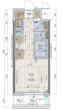 レジュールアッシュ神戸ハーバーランドの間取り