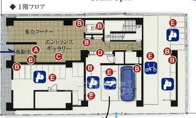 【ベラジオ雅び西大路七条のロビー】