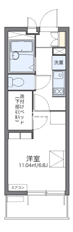 レオパレス府庁前の間取り