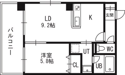 ロックヒルズ札幌の間取り