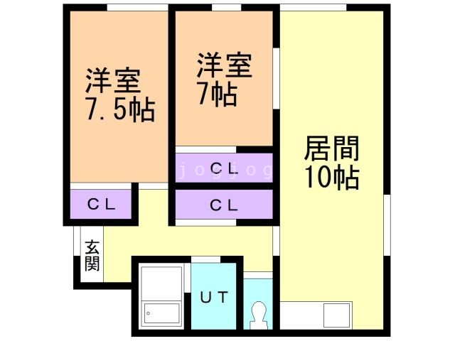 札幌市豊平区豊平一条のアパートの間取り