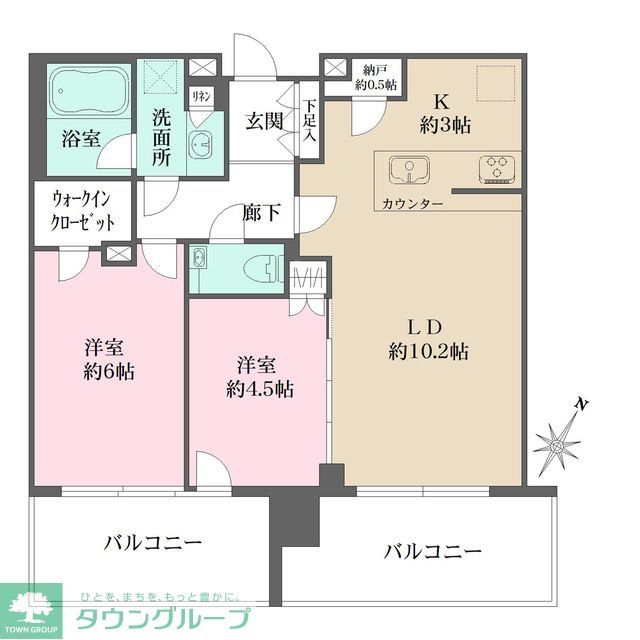 シティタワーズ東京ベイ　ＣＥＮＴＲＡＬ　ＴＯＷＥＲの間取り