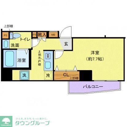 北区滝野川のマンションの間取り