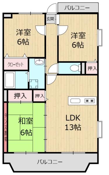 エトワール南台IIの間取り