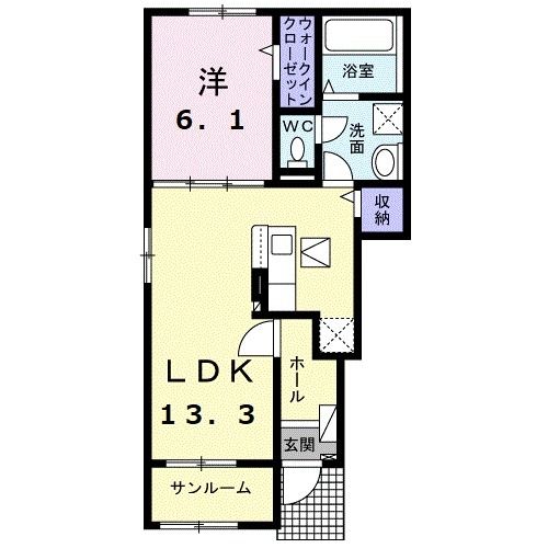 サンライズII_間取り_0