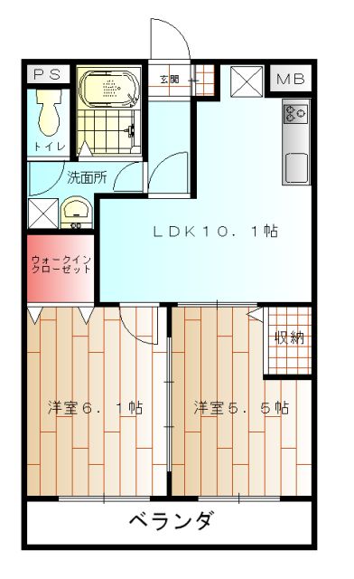 リバーサイド大澤の間取り写真