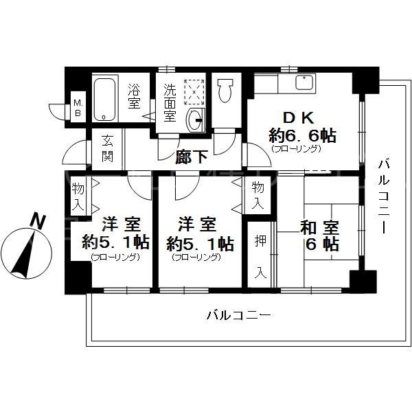 オックスフォードコートの間取り