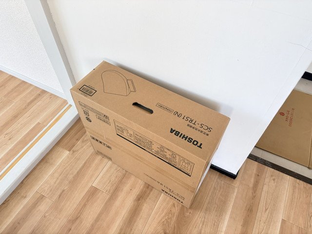 その他設備　工事中　温水洗浄便座が入ります。