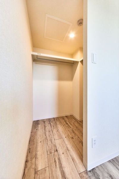 収納　衣類の収納に便利なクローゼットが付いています！