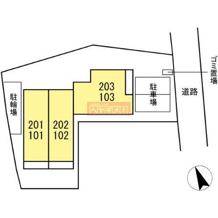 建物外観　間取図
