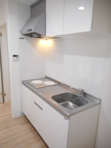 キッチン　コンパクトなキッチンで掃除もラクラク