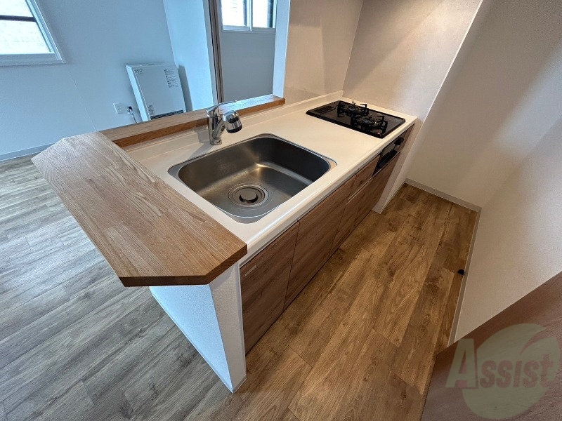 キッチン　キッチンはスペースも広々していて使いやすそうですよ！