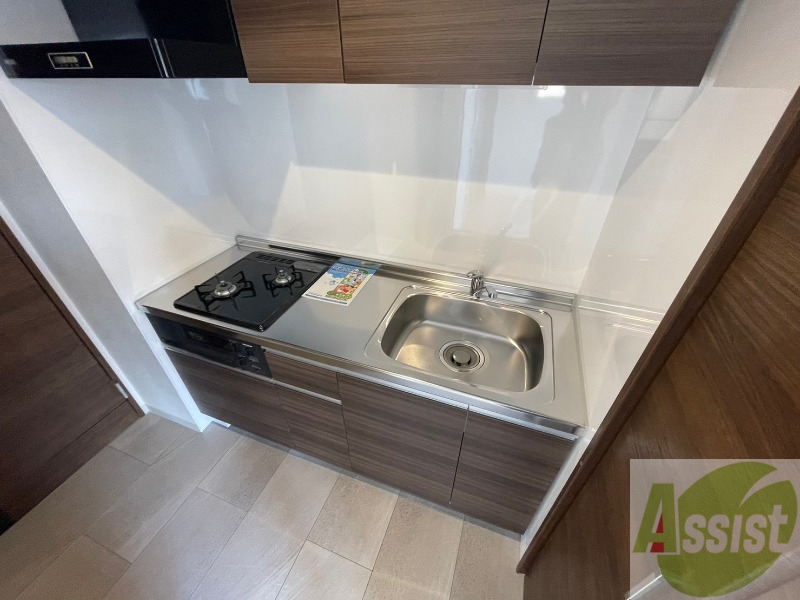 キッチン　２口システムキッチンなので、すぐお料理に使えます！