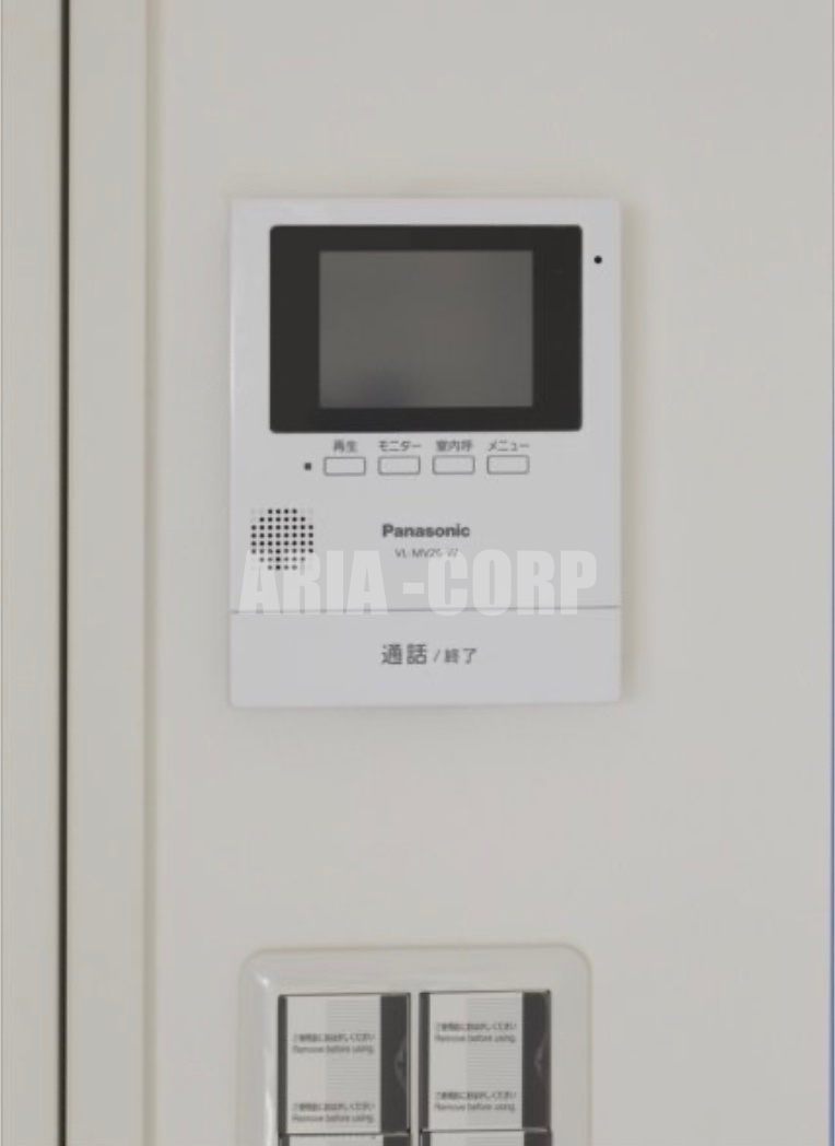 セキュリティ　録画機能付きTVモニターホンで外出時の訪問者も確認できます！