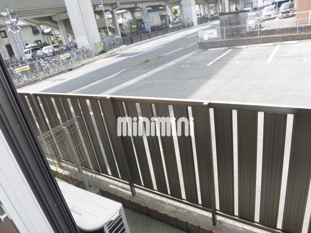 バルコニー　南面の眺めです。